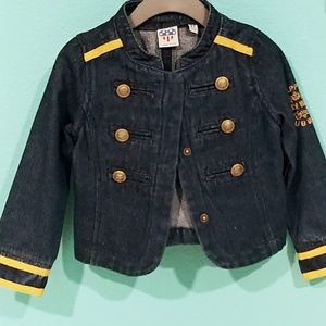 NWOT Girls Denim Sgt. Pepper Jacket 3T